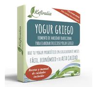 Fermentos de Yogur Griego para Hacer Yogurt, Uso Ilimitado - KEFIRALIA | Instrucciones, recetas y ayuda personalizada incluidas · cultivo tradicional reutilizable, a diferencia de los de un solo uso