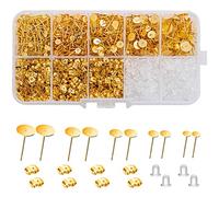 Fermoir Boucle d'Oreille, Acier Inoxydable d'Oreille Clous, Fournitures Fabrication Boucles d'Oreilles, Kit Fabrication Boucles d'Oreilles, pour la Fabrication Boucles d'Oreilles et Bijoux