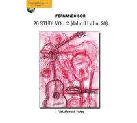 Fernando Sor: 20 Studi Vol. 2 (dal n. 11 al n. 20): Video on Line (Italiano, English, Français, Español, Deutsch) (Classica)