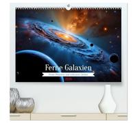 Ferne Galaxien (hochwertiger Premium Wandkalender 2026 DIN A2 quer), Kunstdruck in Hochglanz: Jenseits der bekannten Dimensionen, entdecke ... Design und die Zukunft des Denkens.