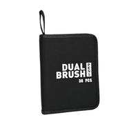 FerneeButy Estuche Escolar Triple con 3 Cremalleras - Organizador Grande para Lápices, Rotuladores y Suministros de Acuarela - Material Durable- 36 Hoyos