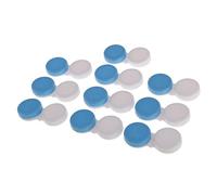 FerneeButy Estuches para Lentes de Contacto 10 Piezas con Caja, Portátil para Almacenamiento y Remojo, 5.5x2.7x1.3cm (2.2x1.1x0.5 Pulgadas)