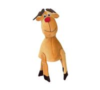 FerneeButy Sombrero de Ciervo Navideño de Felpa, Disfraz de Cabeza de Animal para Adultos y Niños, 30x33x49cm (12x13x19in)