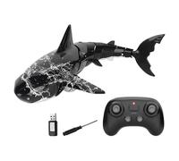 Ferngesteuerter Hai Für Pool & Badewanne - Wasserdichtes RC Hai-Spielzeug Mit 1200mAh Akku (30 Min Laufzeit) | Realistische Simulation, 50m Reichweite, Geschenk Für & Mädchen AB 6 Jahren