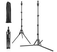 Fernlandia Trípode para cabeza de maniquí, ajustable, de 50,8 a 160,02 cm, de acero inoxidable reforzado y mejorado, para formación en cosmetología y peluquería (negro)