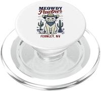 Fernley NV USA - Divertido diseño de Gato Meowdy Pawtner PopSockets PopGrip para MagSafe