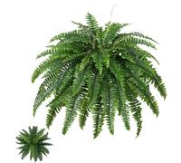 Ferns Artificial For Outdoors- 52cm Realistic Greenery | With 26 Fronds Greenery - Ferns Artificial Plants Outdoor Decor,for Front Door Garden Porch Pathway Indoor Home Decor Pot Planter Baskets