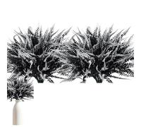 Ferns Boston artificiale 2pcs materiale ABS | Piante di felce finte Decorative per interni ed esterni | Greenery artificiale realistico per giardino e Cortile del Portico | Eleganti Foglie di felci f