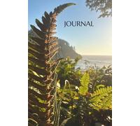 Ferns over the ocean journal: dotted graph paper notebook, 6x9, sketch book, list journal: writing with the moon
