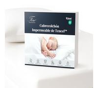 Ferò Protector Colchon Cuna 70x140, Cubre Colchon Impermeable Premium de Tencel Natural Oeko-Tex, Transpirable, Antiácaros, Silencioso, con Esquinas Elásticas, Altura hasta 15 cm