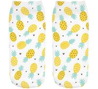 Ferocity Calcetines divertidos tema de deporte de los modelos lindo de algodón de colores 3D Funny Ananas [001]