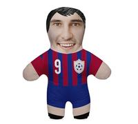 Ferocity Cojín de Almohada de Regalo con Foto Divertida Personalizada; Cuerpo Colorido con tu Propia Imagen de la Cara Impresa; 45 cm Alto; Regalo de Cumpleaños; Motivo Futbolista [091]