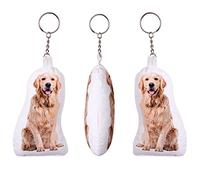 Ferocity Cojin Personalizado con Foto Almohada Llavero 3D Foto Impresa Forma de Mascota Perro Perrito Gato Gatito (10 cm) con Relleno y Soporte Recuerdo de Animales [091]