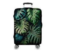Ferocity Funda para Maleta de Viaje Deluxe 18-22 Pulgadas, elástica, Lavable, Protectora de Equipaje, Suave de Anti-Polvo, tamaño pequeño S, diseño Monstera Green [083]