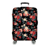 Ferocity Funda para Maleta de Viaje Deluxe 18-22 Pulgadas, elástica, Lavable, Protectora de Equipaje, Suave de Anti-Polvo, tamaño pequeño S, diseño Roses [083]