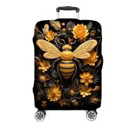 Ferocity Funda para Maleta de Viaje Deluxe 18-22 Pulgadas, elástica, Lavable, Protectora de Equipaje, Suave de Anti-Polvo, tamaño pequeño S, diseño Bee Biene [083]