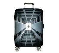 Ferocity Funda para Maleta de Viaje Deluxe 23-26 Pulgadas, elástica, Lavable, Protectora de Equipaje, Suave de Anti-Polvo, tamaño Medium M, diseño Flight [083]
