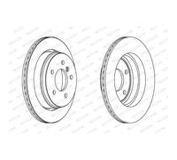FERODO 2x Disco Freno Trasero Ø294 MM Ventilado para BMW 3er Touring E46 325xi
