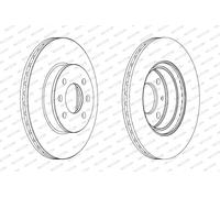 FERODO BRAKE DISC | DDF1636C | FRONT | FOR HYUNDAI GETZ 2001-2011 | OE-MATCHING QUALITY | SMOOTH & QUIET PERFORMANCE