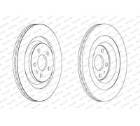 FERODO BRAKE DISC | DDF1667C | REAR | FOR AUDI A4 B8 2007-2017 | OE-MATCHING QUALITY | SMOOTH & QUIET PERFORMANCE