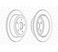 FERODO BRAKE DISC | DDF1958C | REAR | FOR JEEP WRANGLER III 2006- | OE-MATCHING QUALITY | SMOOTH & QUIET PERFORMANCE