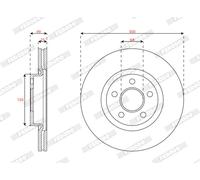 FERODO Discos de Freno para Ford Tourneo Connect / Gran Connect V408 Familiar