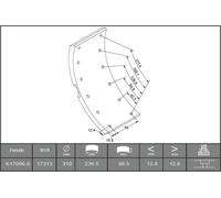 FERODO Juego de forros de freno, freno de tambor para IVECO: Daily (Ref: K17096.0-F3653)