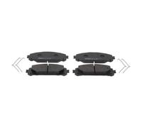 FERODO Juego de pastillas de freno Delantero no preparado para indicador de desgaste con accesorios FDB5464 Juego de pastillas de freno Compatible con TOYOTA RAV4 V XA50, SUZUKI Across SUV