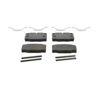 FERODO Juego de pastillas de freno Delantero preparado para indicador de desgaste con accesorios FDB173 Juego de pastillas de freno Compatible con OPEL Kadett E CC T85 ASCONA B 81, 86, 87, 88