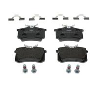 FERODO Juego de pastillas de freno Trasero no preparado para indicador de desgaste con accesorios FDB1491 Juego de pastillas de freno Compatible con VW Passat B8 Variant 3G5, CB5 Golf IV Hatchback 1J1