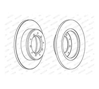 FERODO Rotores de disco de freno DDF283C