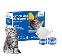 Feromonas gatos calmante enchufe para gato Calming Difusor calmante, juego de difusor calmante para gatos, antiestrés, sin sabor, feromonas para gatos, juego de iniciación - Relajante - Antiestrés, 48