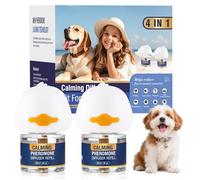 Feromonas Para Perros Relajantes 4 IN 1 Tranquilizante (2 Difusor+2 Recambio) Calmante ArañAzos Soluciona Signos EstréS Del Miedos Cambios Marcaje Orina Conflictos Entre Reduce Ansiedad Insípido