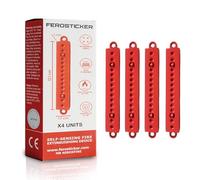 FEROSTICKER Pequeño Extintor Automático - Protección Contra Incendios para el Hogar, No Tóxica, Compacta y Sin Mantenimiento para Cajas Eléctricas, Generadores Solares, Vehículos y Baterías (4 Piezas)