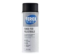 FEROX Fondo aislante de poliestireno de 400 ml, fondo de fijación para barniz, color blanco, imprimación para superficies interior/exterior, imprimación de poliestireno, secado rápido, larga duración