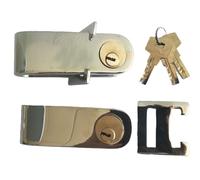 FERPASA® - Candado de Seguridad Cierre Extensible con Llave de Seguridad Juego 2 Uds. - Cierre Reforzado para Rejas, Cancelas y Puertas - Protección Antirrobo para Exterior