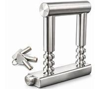 FERPASA® - Candado de Seguridad Extensible - Antirrobo para Verjas, Rejas, Cierres de Tijera, Cierres Extensibles, Cancelas, Puertas de Ballesta - Candado Grande Exterior de 5 posiciones (60-120 mm).