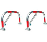 FERPASA® - Valla de Parking - Barrera de Aparcamiento para Garaje y Plaza de Parking - Se Envía Montada (Acero Zincado con Portacandado 2 Unidades)