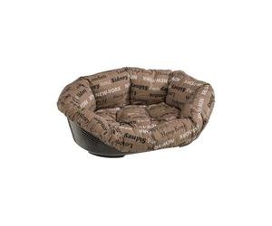 FERPLAST 70226999 plástico Cama sofá 6, para Perro y Gato, con Funda extraíble, algodón Acolchado, Superficie Aprox.: 55 x 34 cm, Colores Surtidos