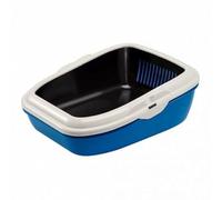 Ferplast 72049099 Caja de Arena para Gatos con Sistema de Limpieza Mediante Tamiz Birba 55.5 x 45.5 x 22 Cm