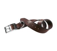 Ferplast 75132058 Collar para Perros VIP C25/45, Robusto Cuero de Toro, Fácil de Regular, A: 37 x 45 Cm - B: 25 Mm Marrón