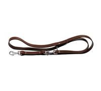 Ferplast 75142958 Correa para El Adiestramiento de Perros VIP Ga18/200, Robusto Cuero de Toro, Longitud Regulable, 18 Mm x L 120 x 200 Cm Marrón