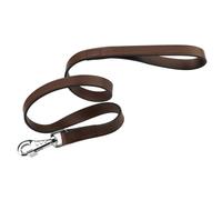 Ferplast 75143958 Correa para Perros VIP G20/120, Robusto Cuero de Toro, 20 Mm x L 120 Cm Marrón