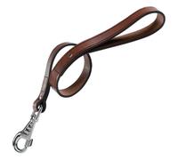 Ferplast 75144958 Correa Corta para Perros VIP Gm20/40, Robusto Cuero de Toro, 20 Mm x L 40 Cm Marrón