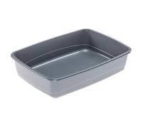 Ferplast Arenero Gato, con Bordes Altos, 54,5 x 39,5 x h 12,5 cm, Caja de Arena para Mascotas NIP 20
