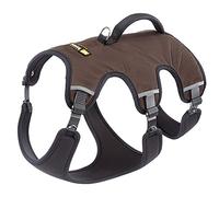 Ferplast Arnés ergonómico para perros de talla maxi ERGOTREKKING XL, Seis cierres con microrregulación, Suave acolchado, Reflectante, Ideal para ir de excursión, Marrón