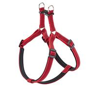 Ferplast Arnés para Perros Daytona Deluxe, Arnés para Perros de Nylon de Talla Grande, Acolchado, Ajustable, Reflectante. Rojo-Negro