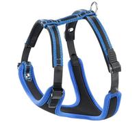 Ferplast Arnés para Perros Grandes ERGOCOMFORT, Ajustable, cómodo, Acolchado, de fácil colocación y extracción, Talla XL, máx. 50 kg. Azul.