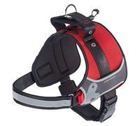 Ferplast Arnés para Perros Hercules XXL, Acolchado, Resistente, Anti-rasguños, Visible en la Oscuridad, con Asa