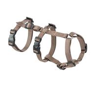 Ferplast Arnes Perro Pequeño Brave Small, Arnés para Perros Antiescape, Antipánico, Perros Galgo, 6 Cierres, Ajustable, Marrón